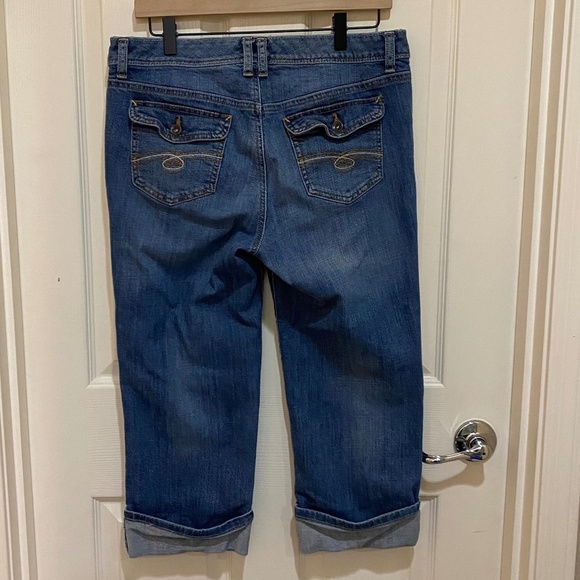 Tommy Hilfiger Spirit Crop Y2K Jeans Blue Size 10 - Picture 2 of 9